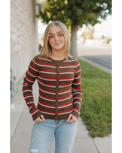 Kadie Striped Cardigan