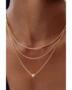 Stainless Steel Layered Necklace
